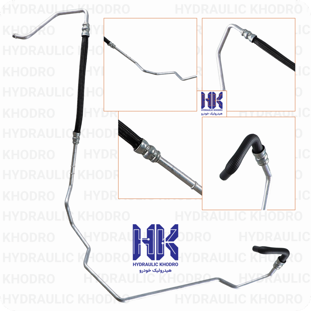 شلنگ هیدرولیک فشار ضعیف پژو 206 مدل 83 84 85 (تیپ 2)