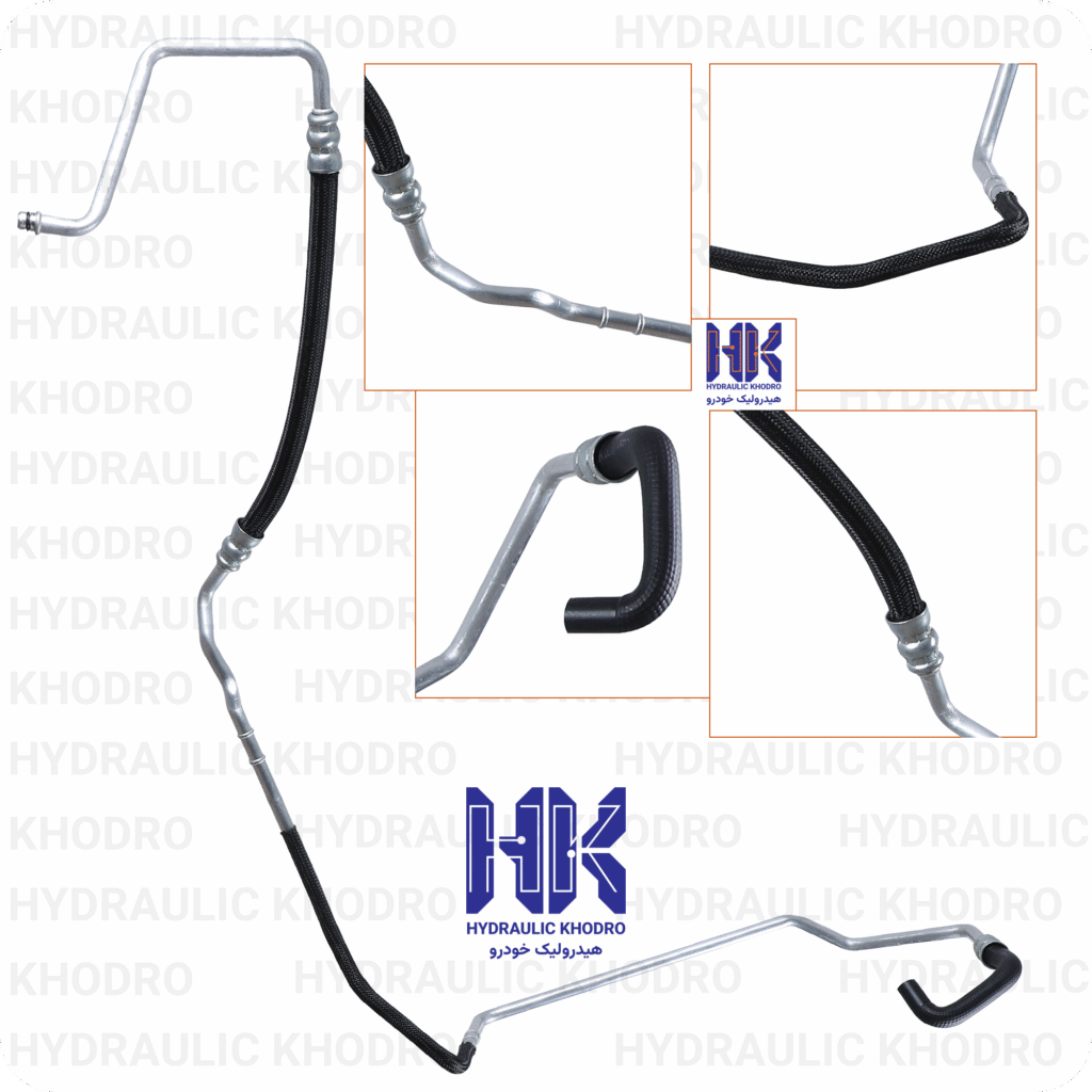 شلنگ هیدرولیک فشار ضعیف پژو ۲۰۶ مدل 86 - 87 - 88 - 89 - 90 (تیپ ۵)