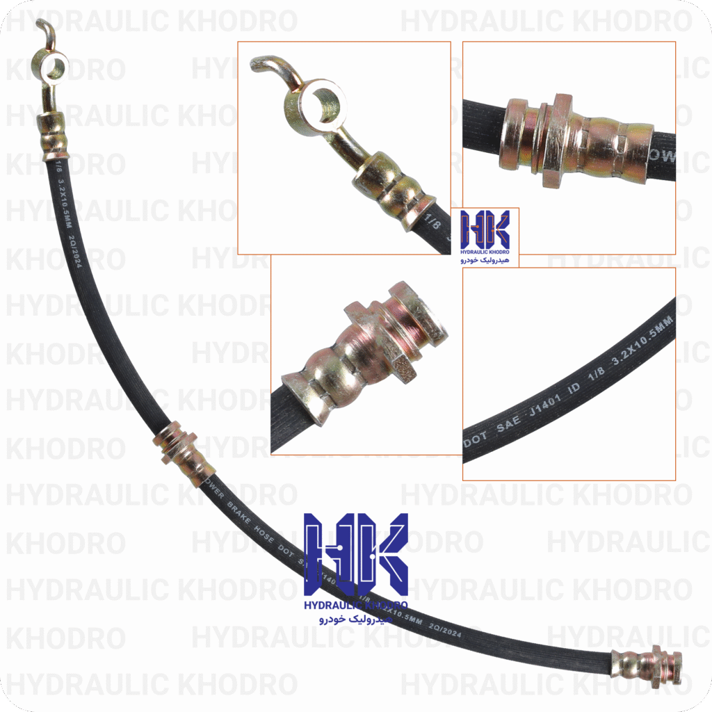 شیلنگ ترمز چرخ جلو پراید مدل ۹۶ به پایین