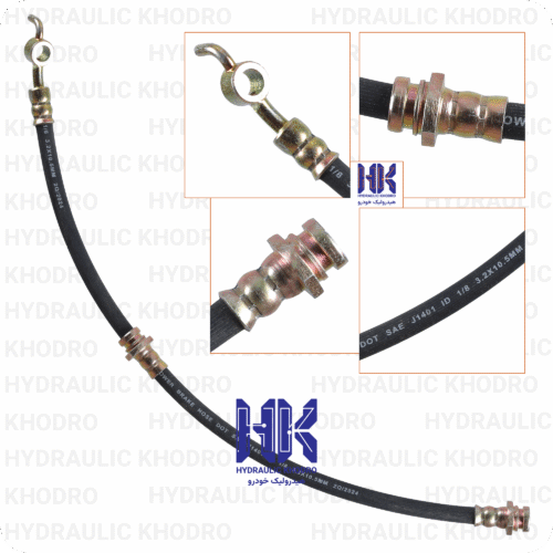 شیلنگ ترمز چرخ جلو پراید مدل ۹۶ به پایین