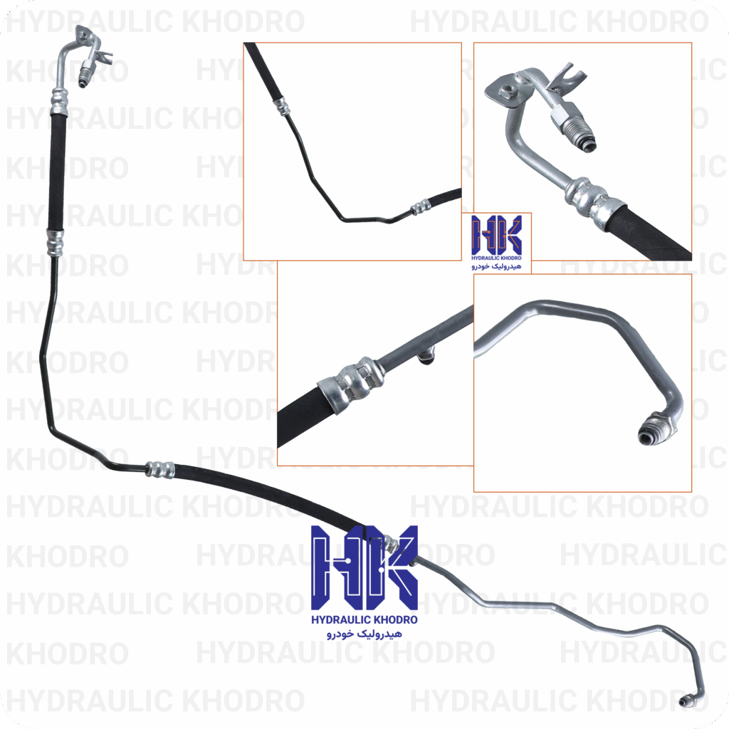 شیلنگ هیدرولیک فشار قوی ال ۹۰ دنده‌ای (L90 Manual)